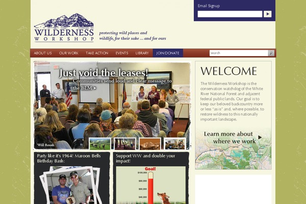 NonProfit theme site design template sample