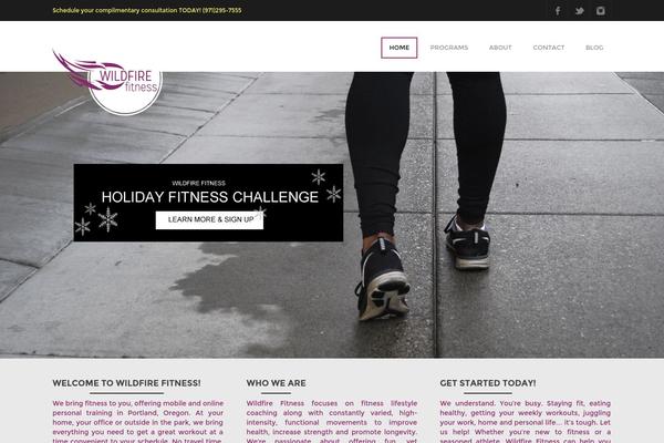 Fitness theme site design template sample