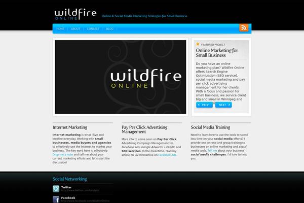 Webfolio theme site design template sample