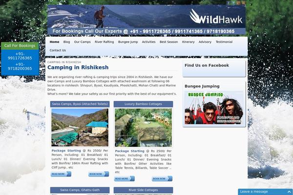Voyage theme site design template sample