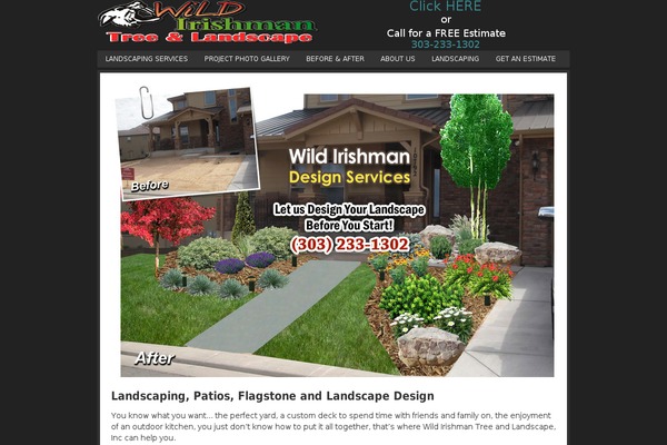 Landscape theme site design template sample