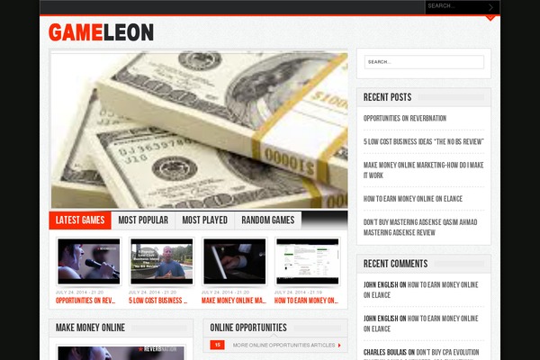 Gameleon_theme theme site design template sample