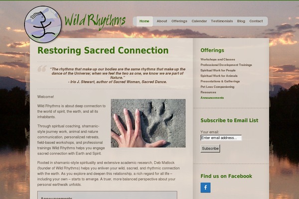 Organic Web theme site design template sample
