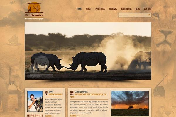 Vincent theme site design template sample
