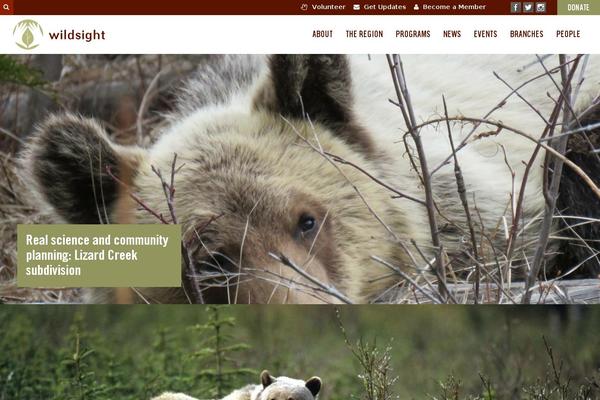 wildsight.ca site used Wildsight-sage