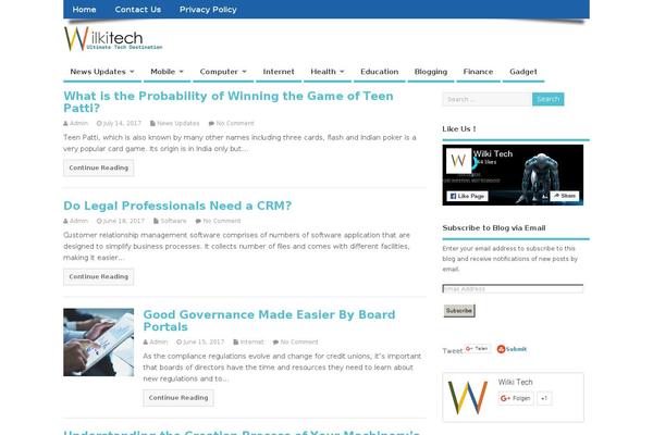 MesoColumn theme site design template sample