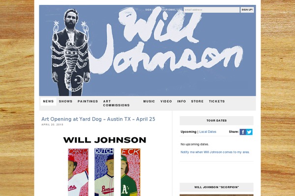 Site using Audiotheme plugin