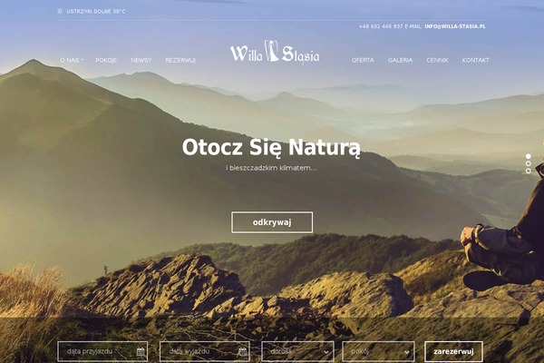 willa-stasia.pl site used Wp_santorini5-v1.0.1