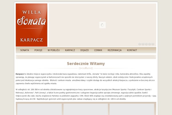 Sonata theme site design template sample