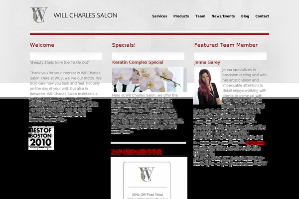 Wcs theme site design template sample