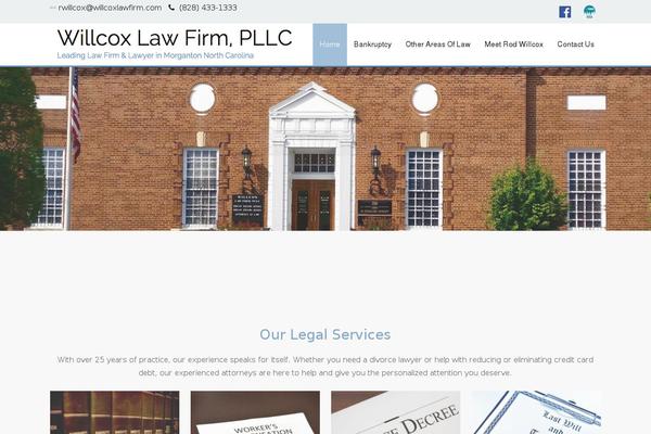 willcoxlawfirmmorganton.com site used Accesspress-staple-pro