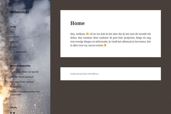 Twenty Fifteen theme site design template sample