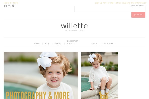 Site using Easy Portfolio plugin