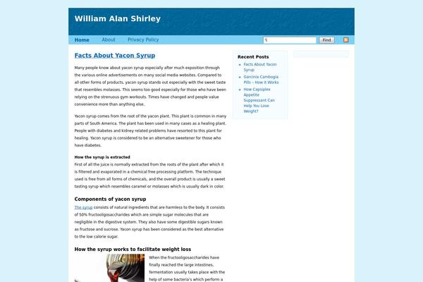 Flexi-Blue theme site design template sample