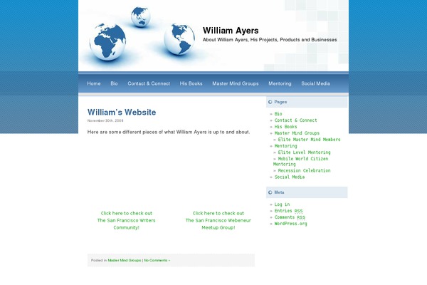 LiasBlueWorld theme site design template sample