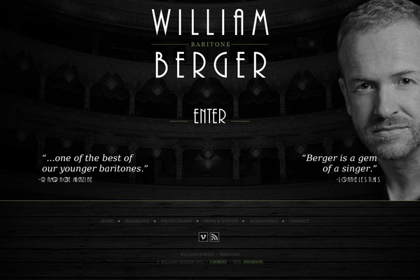 Berger theme site design template sample