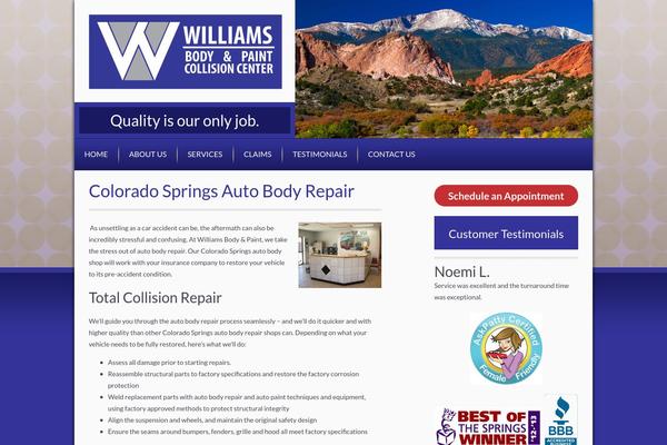 williamsbodypaint.com site used Williams