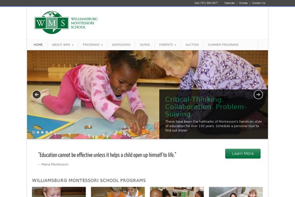 Wms theme site design template sample