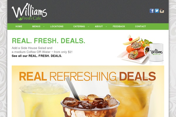 Total theme site design template sample