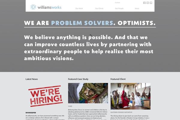Site using Feature A Page Widget plugin