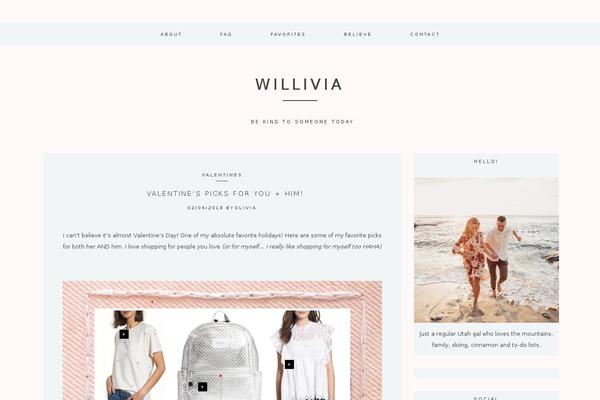 Kindred theme site design template sample