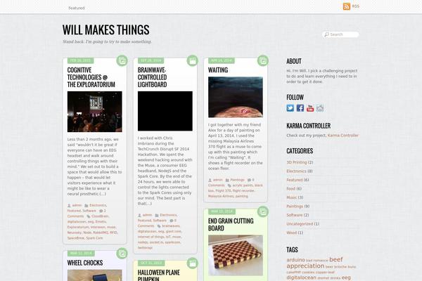 Grido theme site design template sample