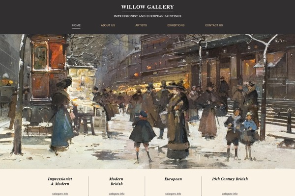 Willow theme site design template sample
