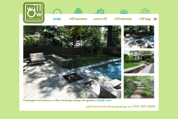 Willow theme site design template sample