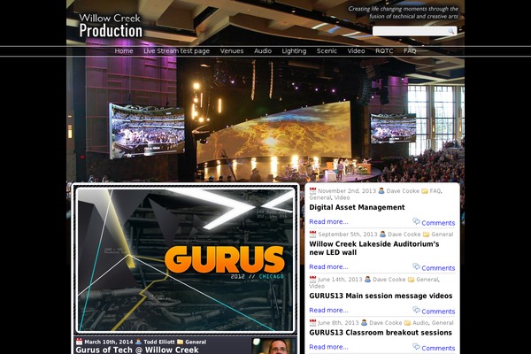 willowproduction.org site used Willowcreek