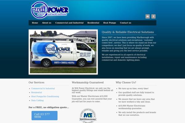 Metric theme site design template sample