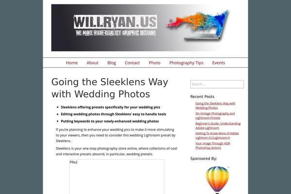 SimplifiedBlog theme site design template sample