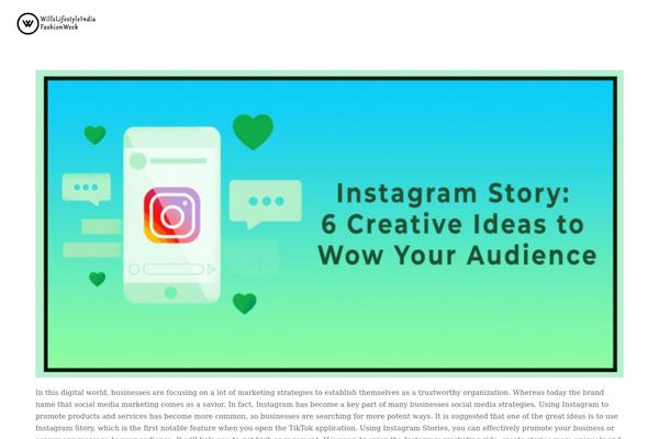 willslifestyleindiafashionweek.com site used Unseen-blog