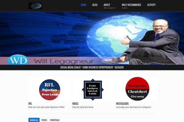 Radial theme site design template sample