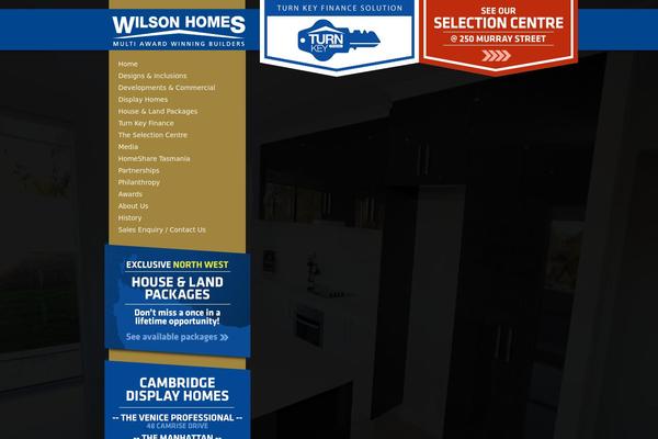 wilsonhomes.com.au site used Headway-20131