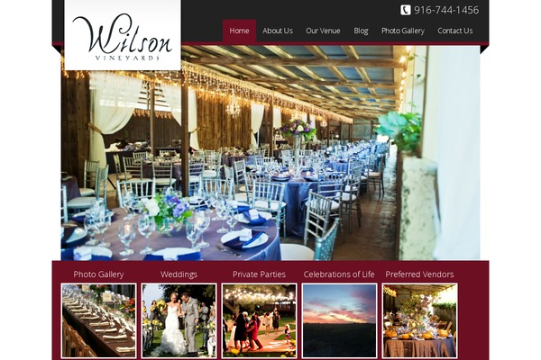 Wilson theme site design template sample