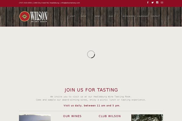wilsonwinery.com site used Wilsonwinery