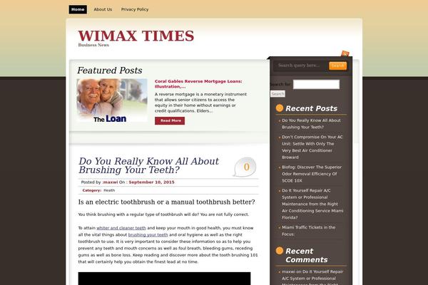 Sienna theme site design template sample