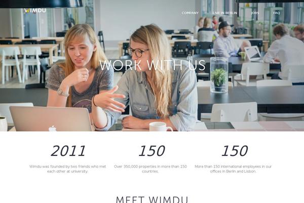 wimdujobs.com site used Wimdu