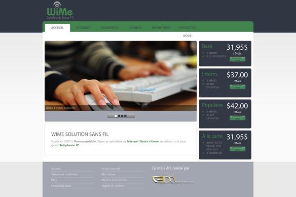 Hosting Square theme site design template sample