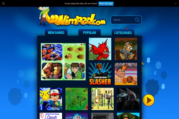 wimped.com site used Spacebox