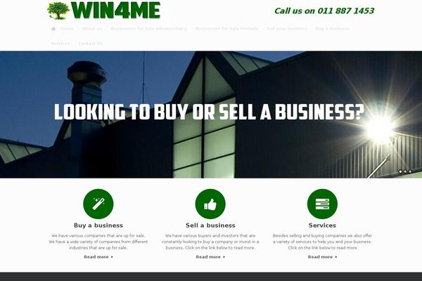 Vantage theme site design template sample