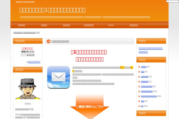 Blog theme site design template sample