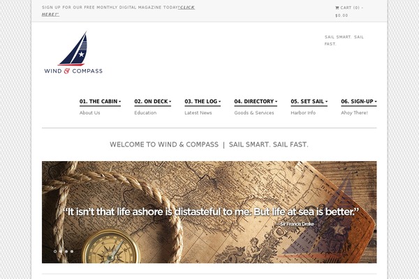 windandcompass.com site used Razzo