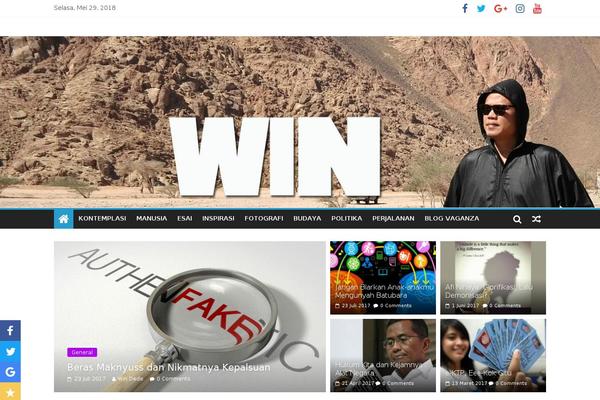 Minimalist Newspaper theme site design template sample