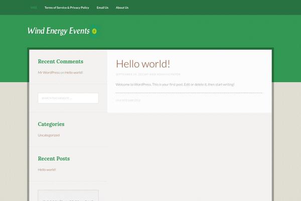 Going Green Pro theme site design template sample