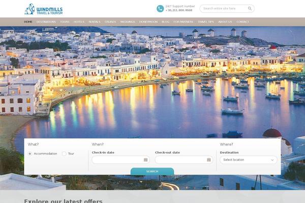 BookYourTravel theme site design template sample