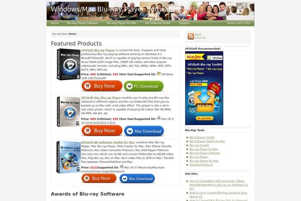 Billions theme site design template sample