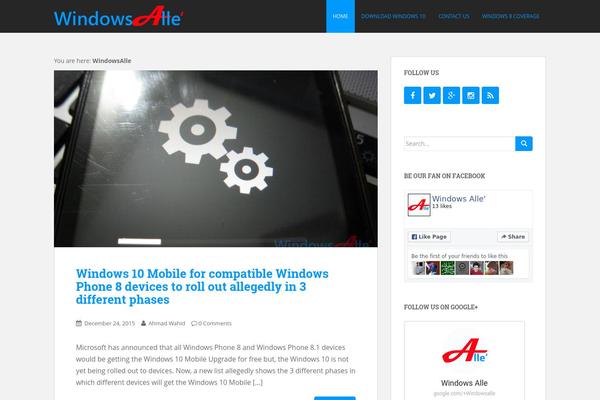 Site using Digg Digg plugin