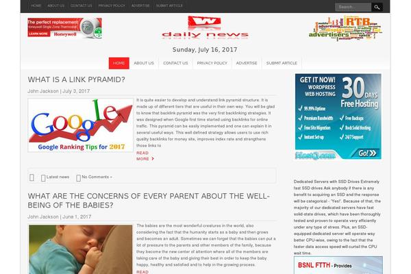 NewsPress Lite theme site design template sample