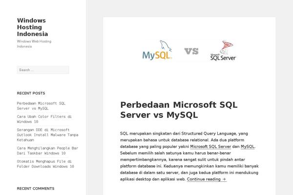 Twenty Fifteen theme site design template sample